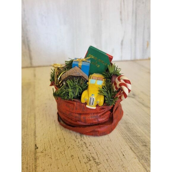 Santa Claus gift toy bag accessory good girls and boys book Xmas figure - Picture 1 of 7